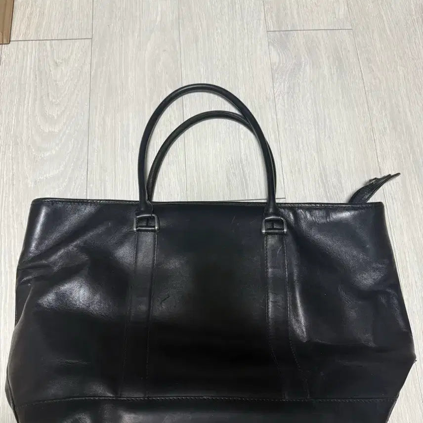 [BUNJANG] L.L.Bean Leather Large Tote Bag Black / (OS)LLBEAN 엘엘빈 레더 라지 토트백 블랙