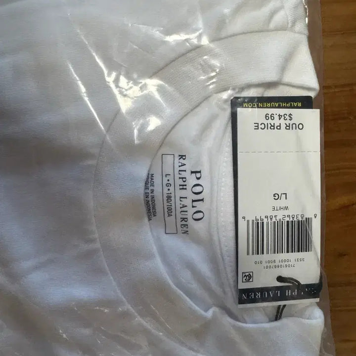 [BUNJANG] Polo Ralph Lauren T-Shirt White L / 폴로 랄프로렌 반팔티 화이트 L