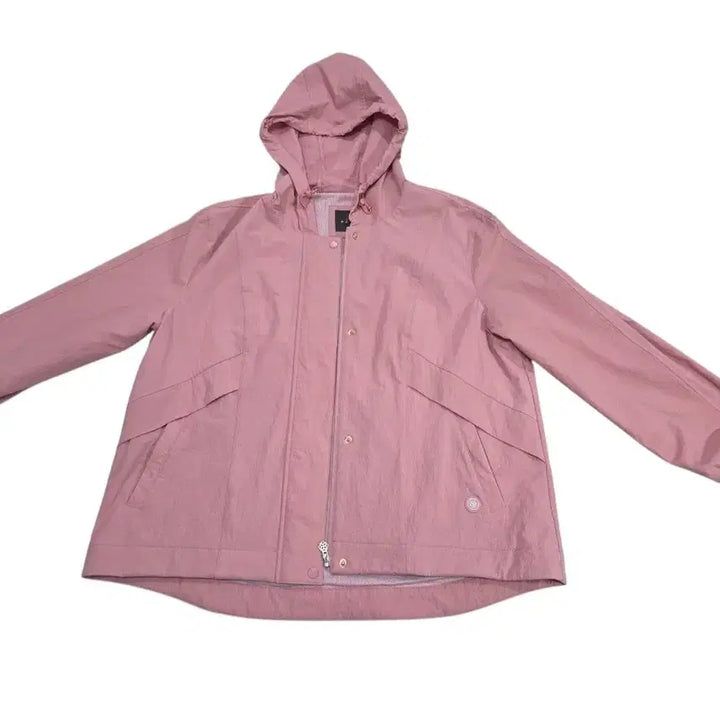 [BUNJANG] PAT Hooded Windbreaker Jacket Pink / PAT 후드 바람막이 자켓 핑크