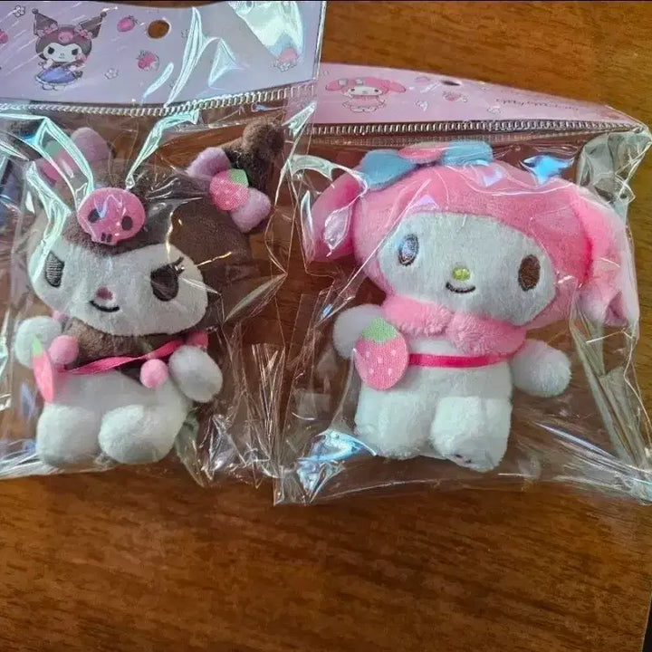 [BUNJANG] Conrad Kuromi &amp; My Melody Doll Keychain Set / 콘래드 쿠로미&amp;마이멜로디 인형 키링 세트