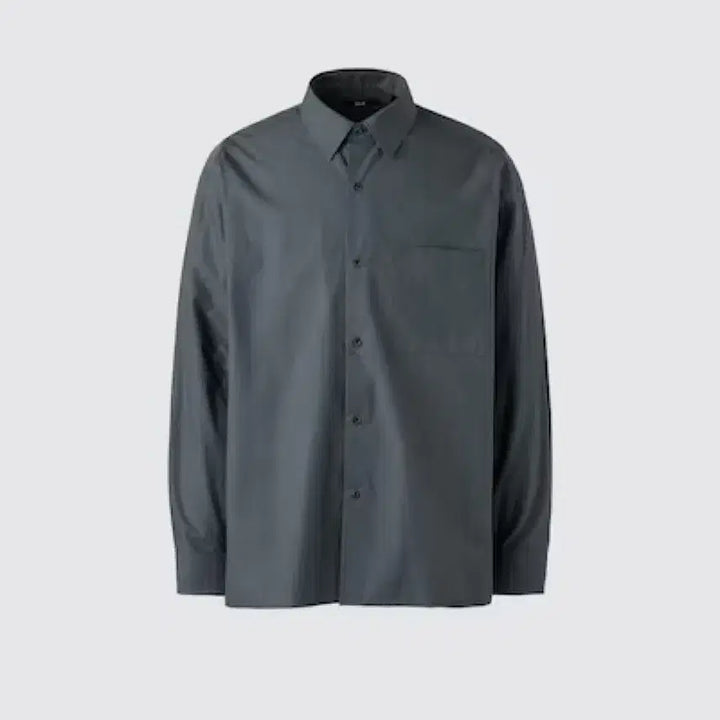 [BUNJANG] Uniqlo C Broad Oversized Shirt Dark Green XL / [XL]유니클로C 브로드오버사이즈셔츠 다크그린