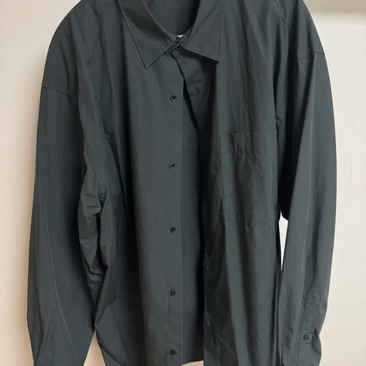 [BUNJANG] Uniqlo C Broad Oversized Shirt Dark Green XL / [XL]유니클로C 브로드오버사이즈셔츠 다크그린