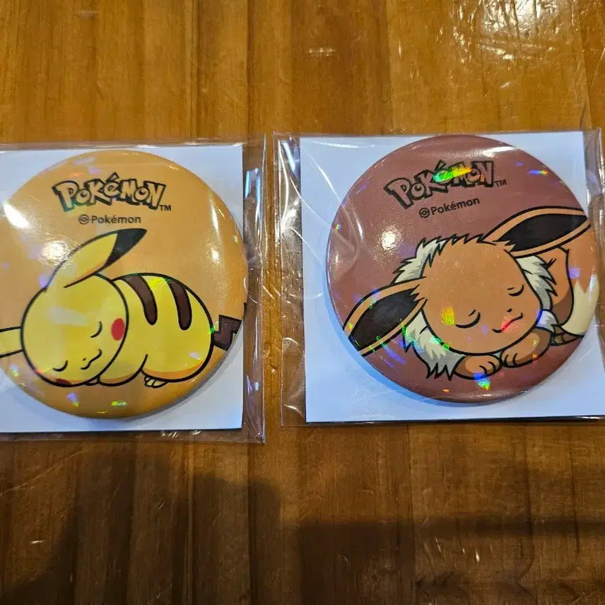 [BUNJANG] Panell Pikachu &amp; Eevee Badge Set / 파넬 피카츄 이브이 뱃지