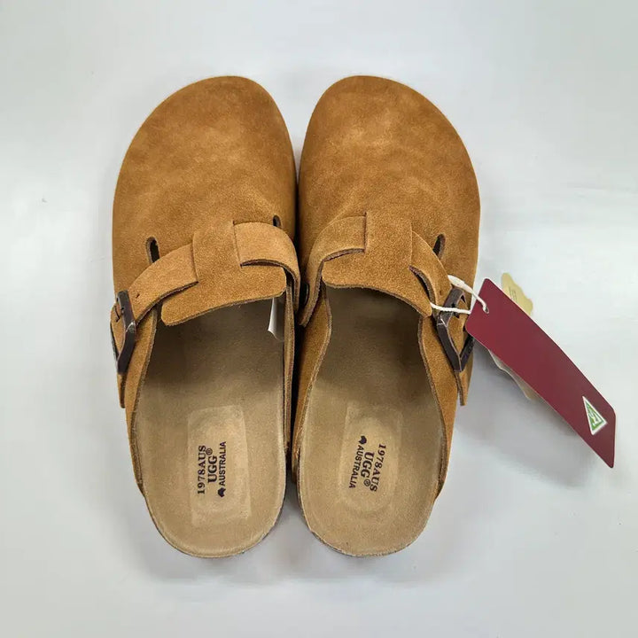 [BUNJANG] UGG 1978AUS Leather Buckle Birken Boston Slippers AU9001 Tan Size 11L (270mm) / 호주UGG슬리퍼 270mm팜 새것