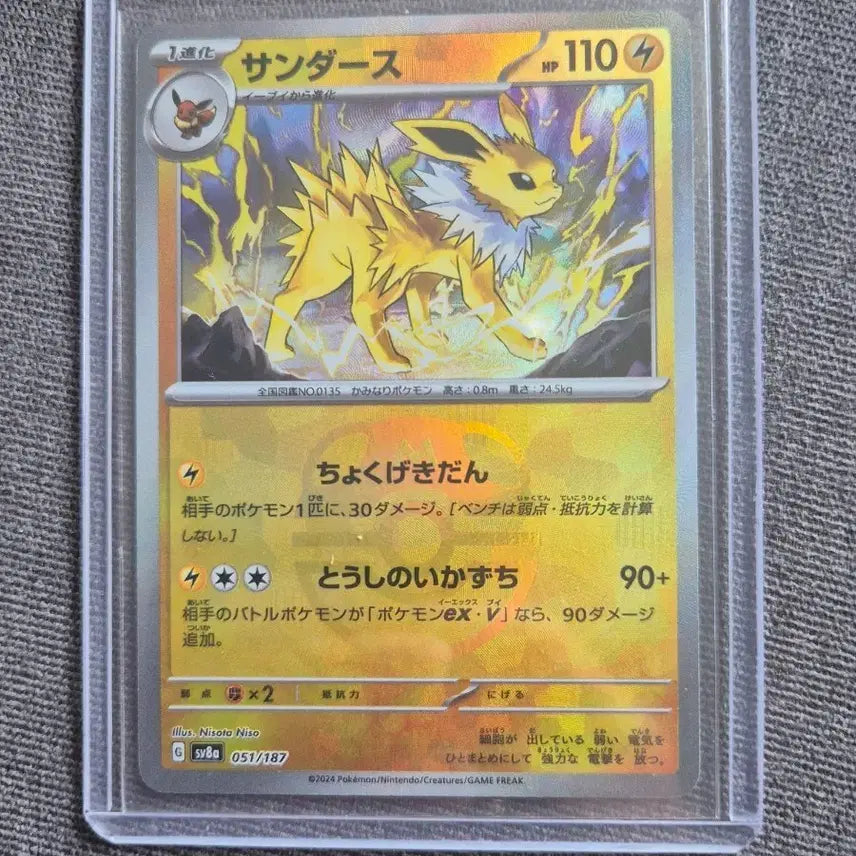 [BUNJANG] Pokemon Tera-Stal Jolteon Master Ball Grade / 포켓몬 테라스탈 주피썬더 마스터볼 등급용