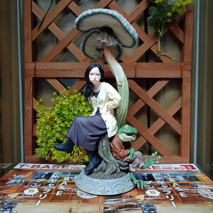 [BUNJANG] Painted Resin Statue Figure - Girl, Mushroom, Frog / 레진스태추 도색완성품(2021원더패스티벌 제품)
