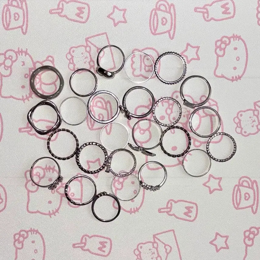 [BUNJANG] Accessory Ring Bundle Set / 액세서리 반지 25개 일괄 처분
