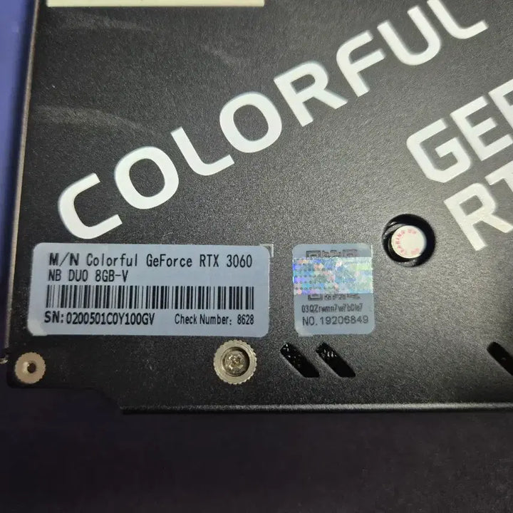 [BUNJANG] Nvidia GeForce RTX 3060 8GB Graphics Card / RTX3060 8G 팝니다