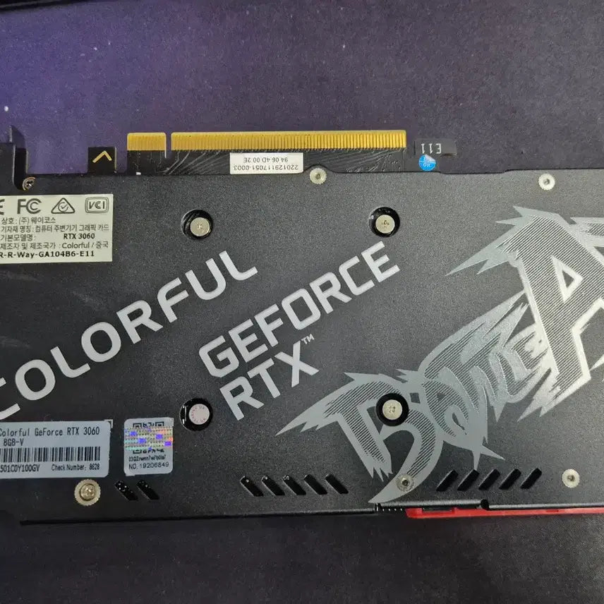 [BUNJANG] Nvidia GeForce RTX 3060 8GB Graphics Card / RTX3060 8G 팝니다