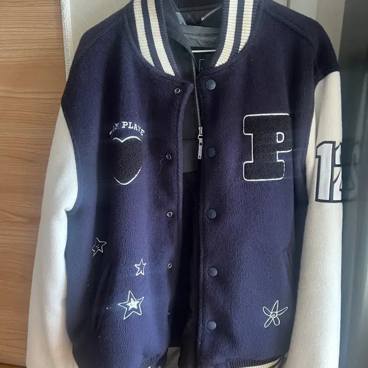 [BUNJANG] PLAVE Varsity Jacket L Size (Photocard Included) / 플레이브 바시티 L사이즈 판매 - 실착 3회 포카포함 판매