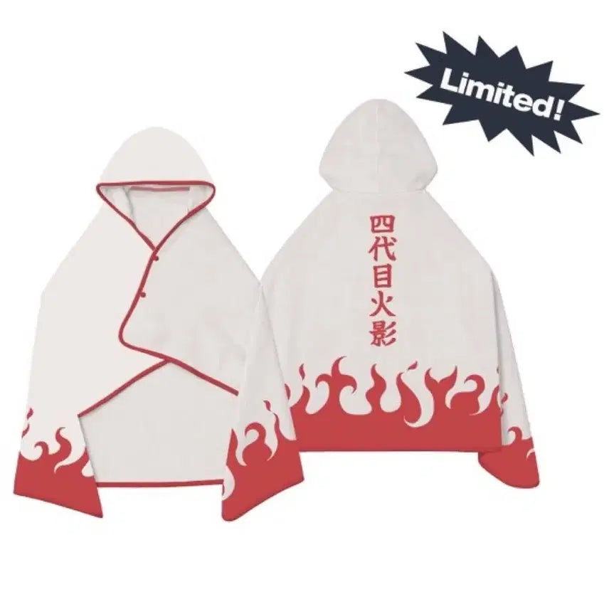 [BUNJANG] SPAO Naruto Hokage Hooded Blanket / 스파오 나루토 리미티드 후카게 후드 담요