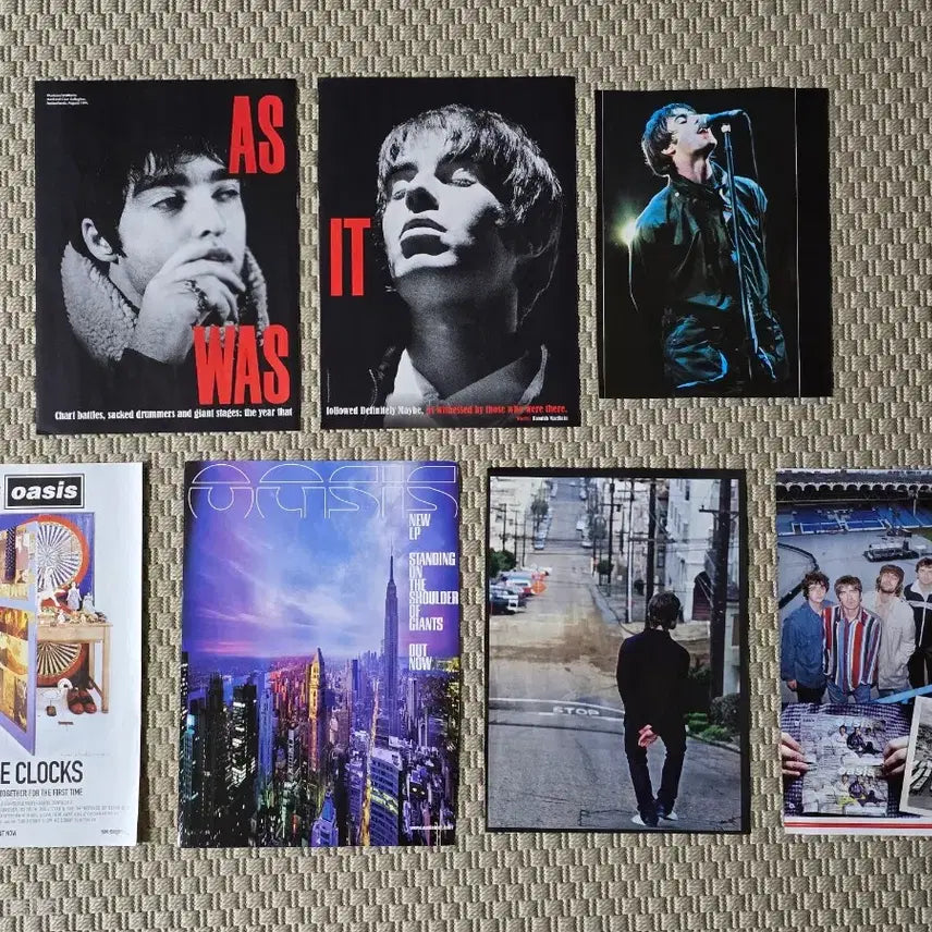 [BUNJANG] Oasis Magazine Scrap Poster Set (7 Sheets) / 포스터 oasis 오아시스 매거진 스크랩 7장
