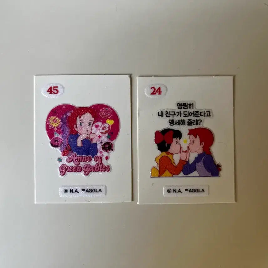 [BUNJANG] Redhead Anne 2-Type Sticker Set / [일괄가격] 빨간머리 앤 띠부씰 2종 세트