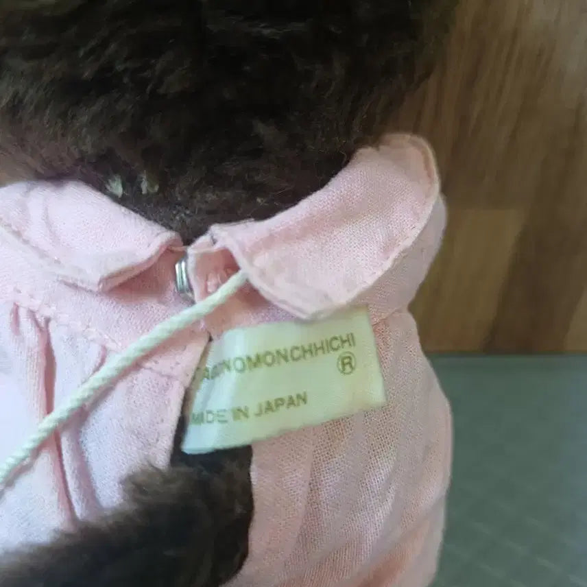 [BUNJANG] Vintage Monchhichi Doll (Miyuki Seed Bead Bracelet Included) / 고전 핑크 몬치치