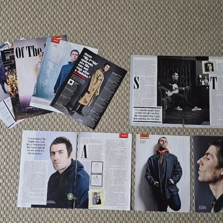 [BUNJANG] Oasis Liam Gallagher Magazine Scrap Poster Set (12 Pieces) / 포스터 oasis 오아시스 리암 갤러거 매거진 스크랩 12장