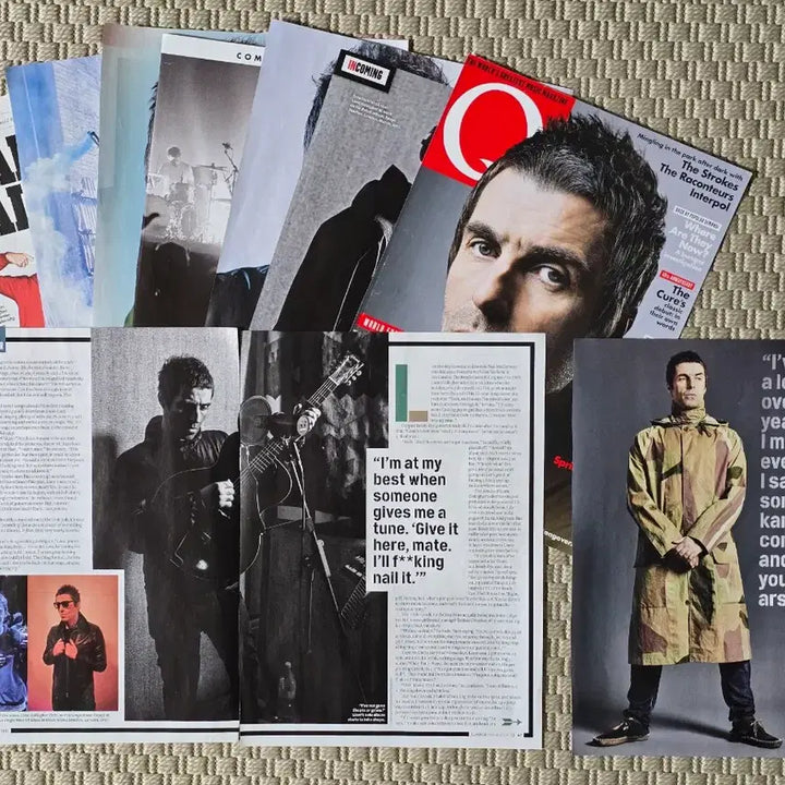 [BUNJANG] Oasis Liam Gallagher Magazine Scraps Poster Set (10 Sheets) / 포스터 oasis 오아시스 리암 갤러거 매거진 스크랩 10장