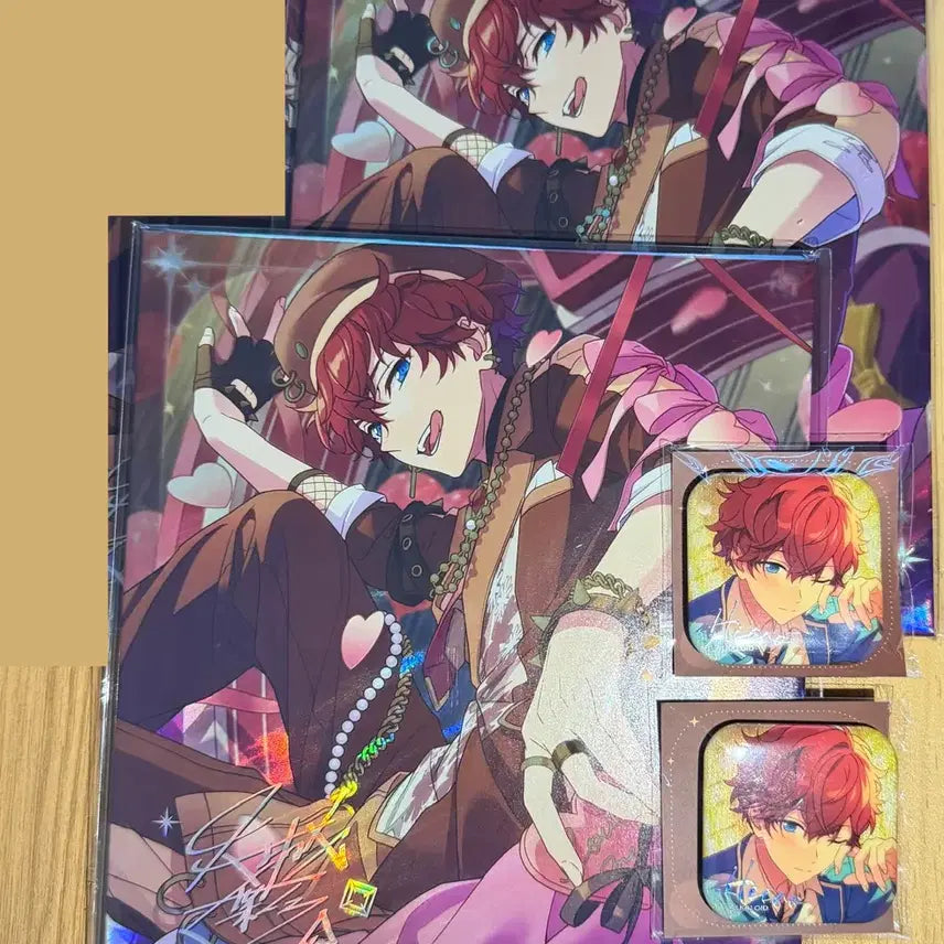 [BUNJANG] Ensemble Stars! Hiiragi Kirari "Man-Kai" Spotlight Badge Set / 앙스타 히이로 중스타 만개 색지 스포트라이트 뱃지 2탄 일괄