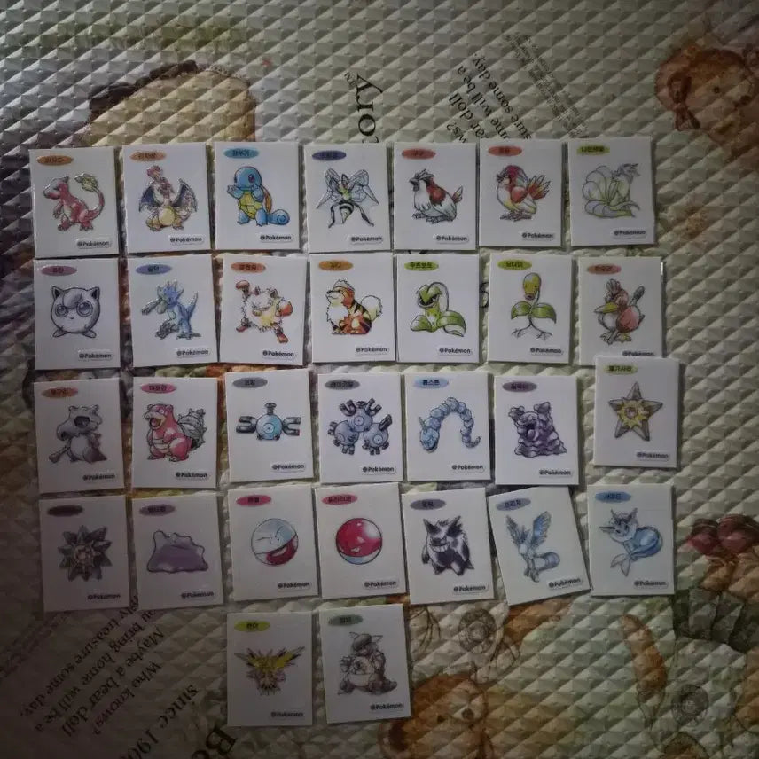 [BUNJANG] Pokemon 30th Anniversary Artwork Sticker Bundle / 포켓몬 30주년 아트워크 띠부씰 30장 일괄판매합니다
