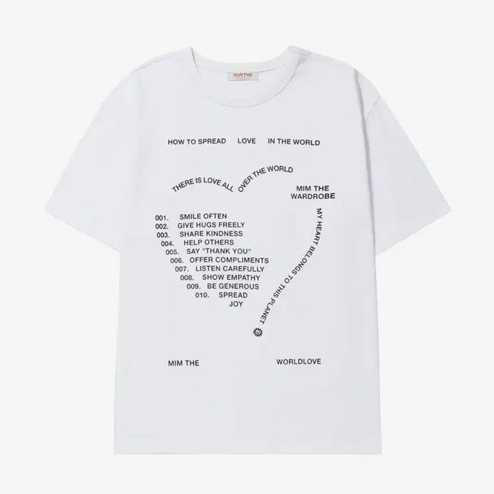 [BUNJANG] Memthewardrobe Short Sleeve T-Shirt White / [새상품]밈더워드로브 반팔티 화이트