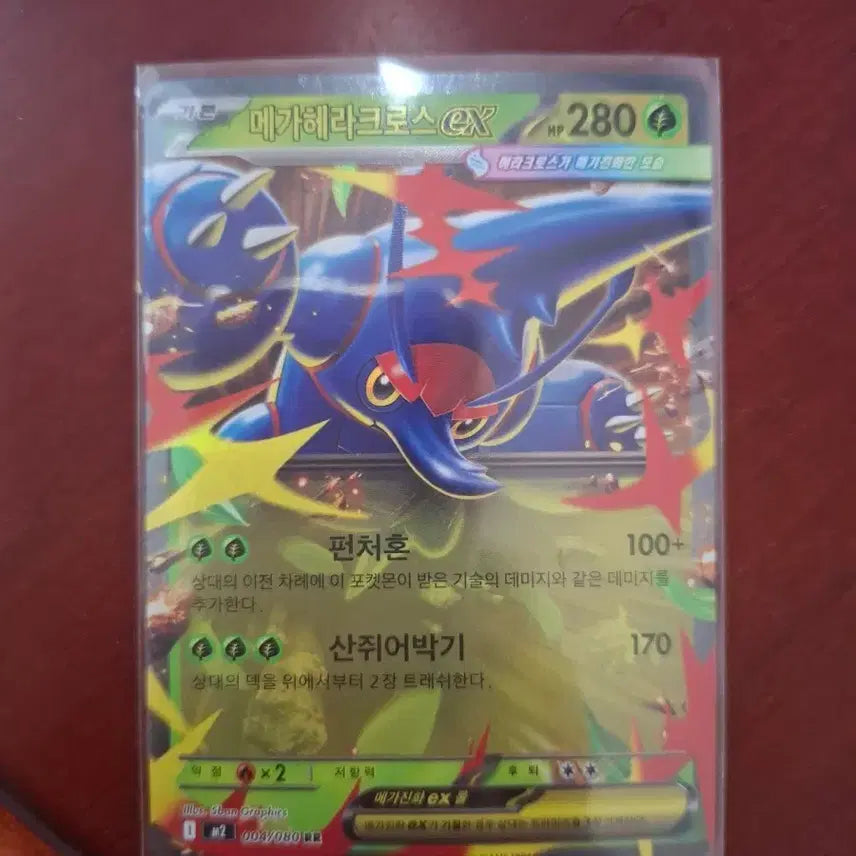 [BUNJANG] Pokemon Card Mega Heracross EX RR / 포켓몬카드 메가헤라크로스 EX RR
