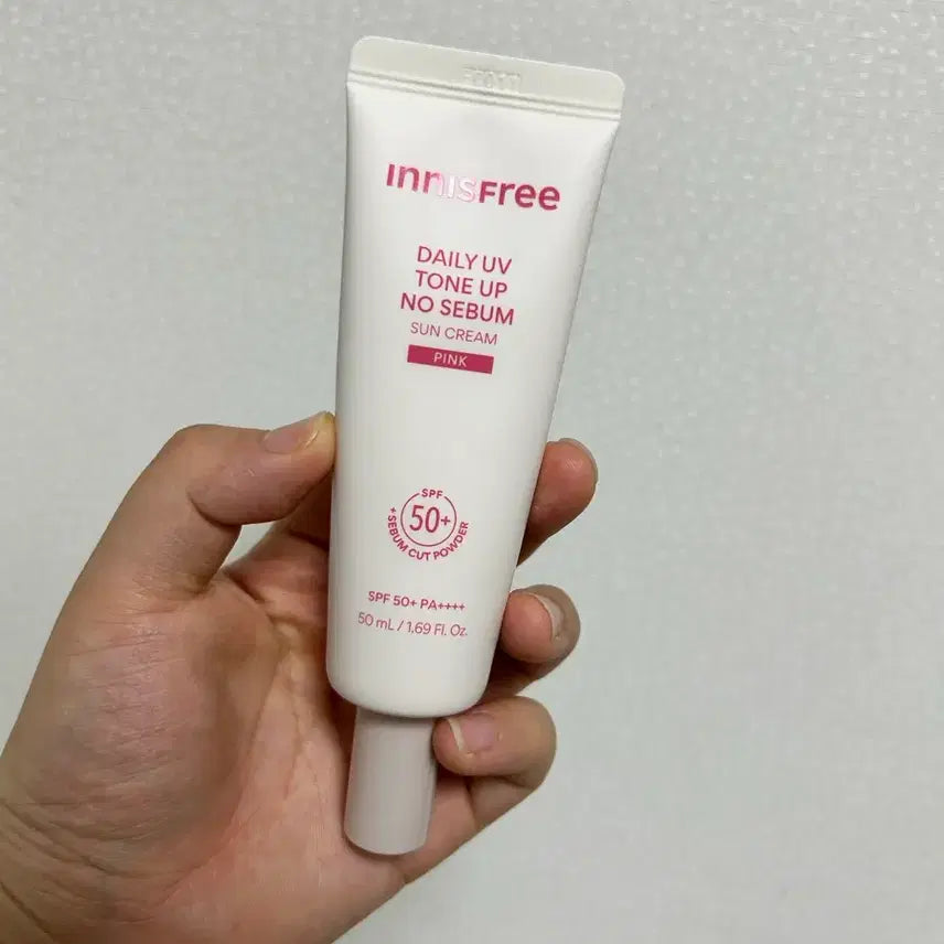 [BUNJANG] Innisfree Daily UV Tone-Up No-Sebum Sunscreen Pink / 이니스프리 데일리 UV 톤업 노세범 선크림 핑크