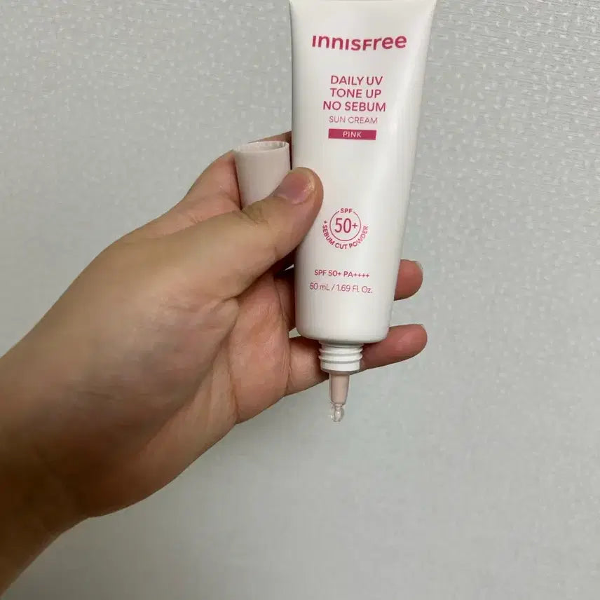 [BUNJANG] Innisfree Daily UV Tone-Up No-Sebum Sunscreen Pink / 이니스프리 데일리 UV 톤업 노세범 선크림 핑크