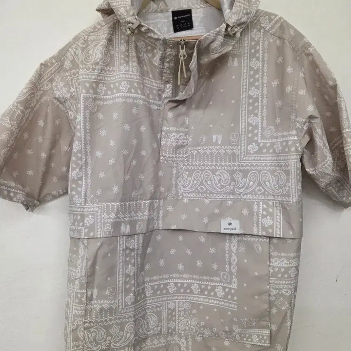 [BUNJANG] Snow Peak Paisley Half-Sleeve Hooded Anorak / 스노우피크 페이즐리 반팔 후드아노락