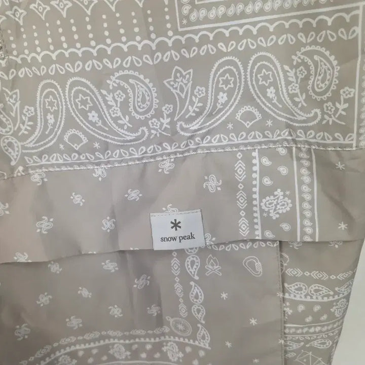 [BUNJANG] Snow Peak Paisley Half-Sleeve Hooded Anorak / 스노우피크 페이즐리 반팔 후드아노락