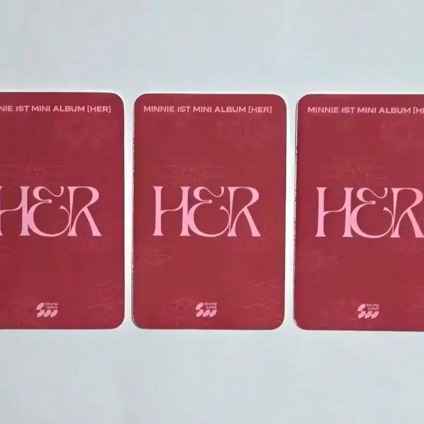 [BUNJANG] (G)I-DLE Minnie HER Soundwave POB Photocard / (여자)아이들 민니 HER 사운드웨이브 특전포카