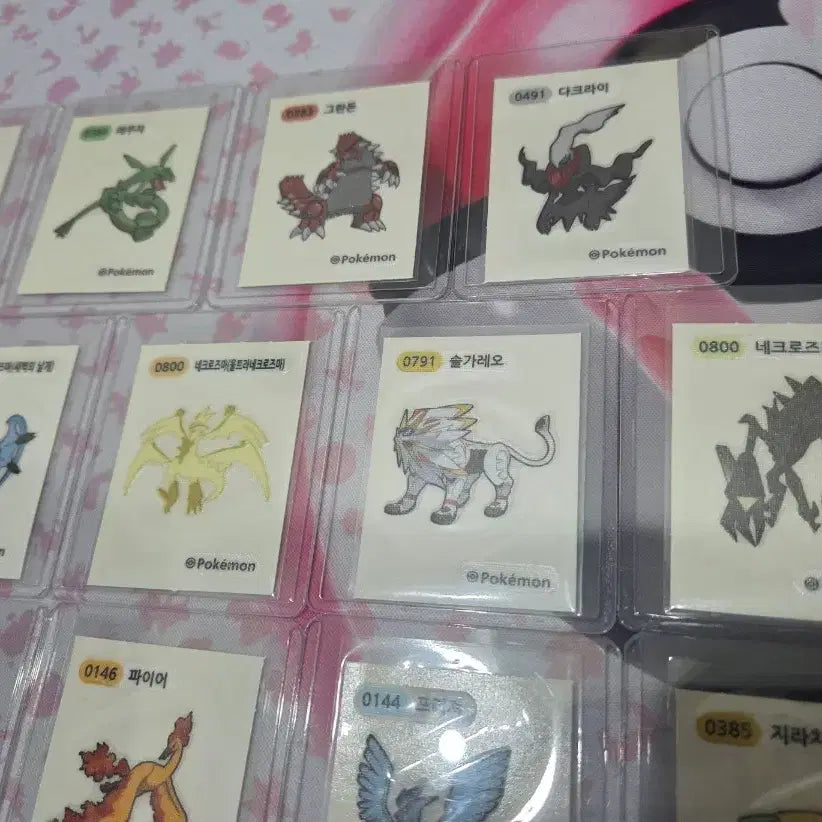[BUNJANG] Pokemon Fujicard Set - Legendary Pokemon (17 pcs) / 포켓몬띠부씰 전설의포켓몬 17장 구성 일괄