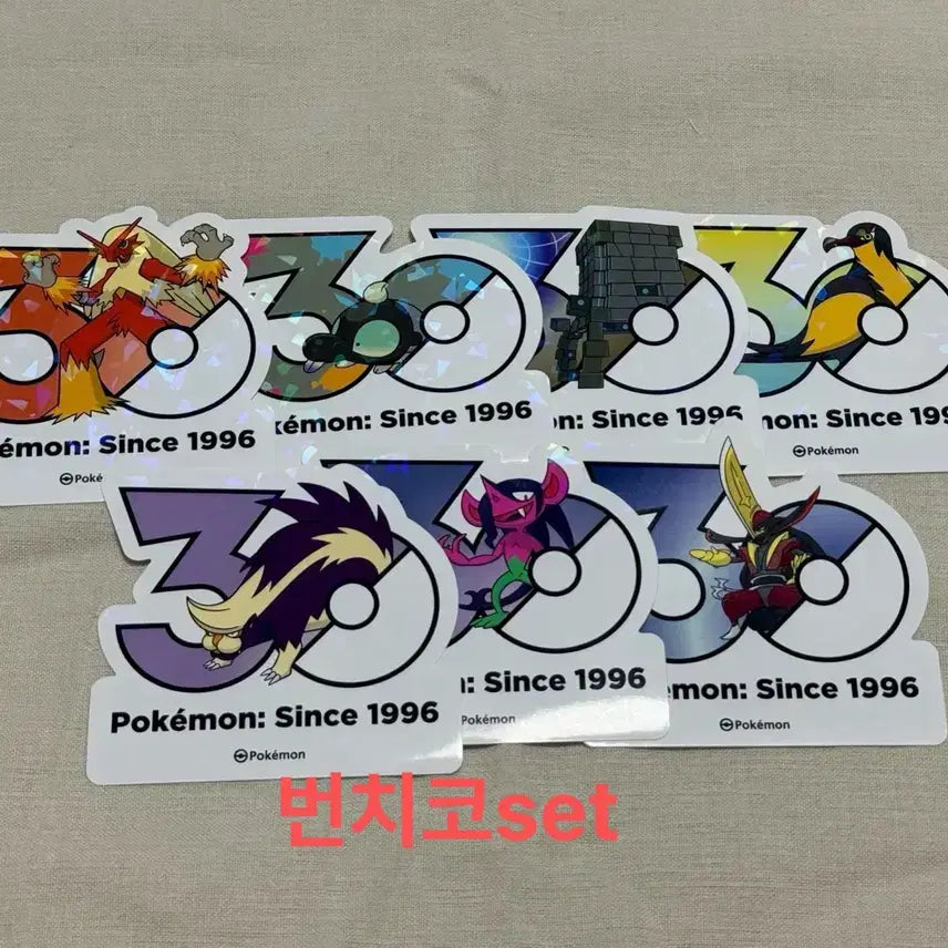 [BUNJANG] Olive Young 30th Anniversary Pokemon Stickers - Bunchyco, Daedokakcham Bundle Set / 원가양도 ) 올리브영 30주년 포켓몬스터 스티커 번치코 대도각참