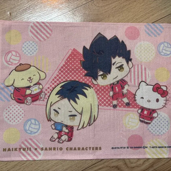 [BUNJANG] Haikyu!! Nekoma Kuroo Kenma Sanrio Collaboration Cloth / 하이큐 네코마 쿠로오 켄마 산리오 콜라보 천