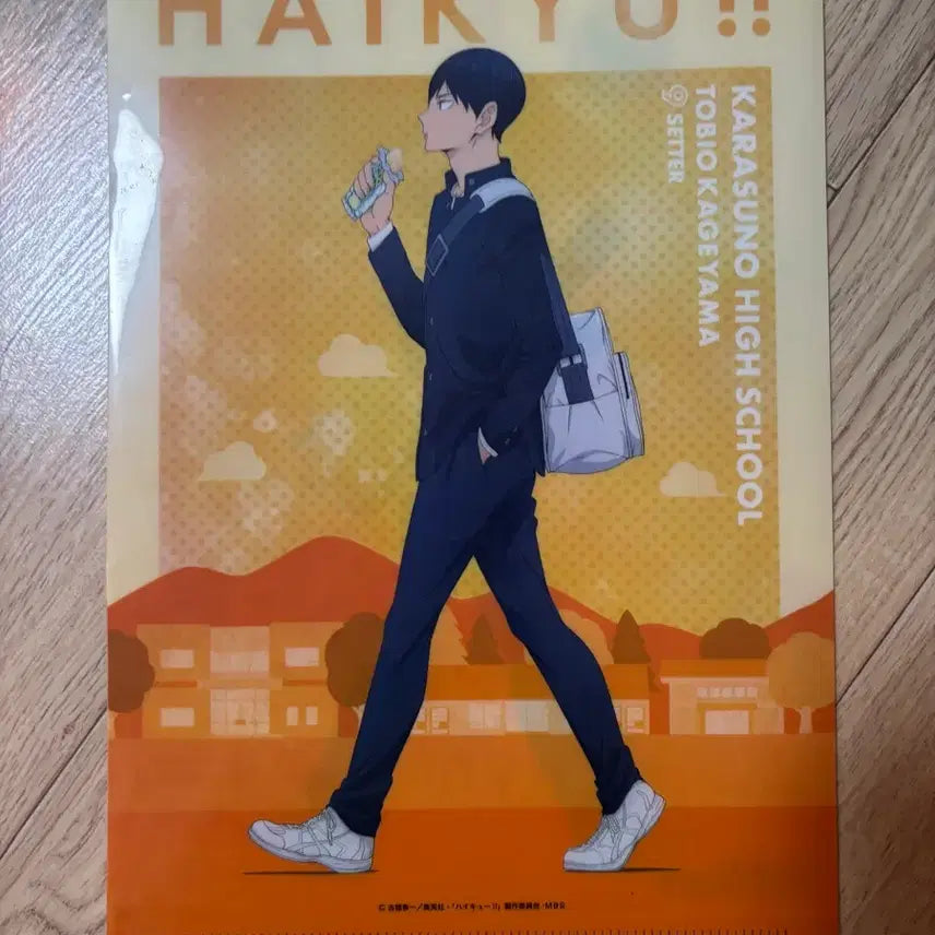 [BUNJANG] Haikyuu!! Karasuno High Hinata Kageyama A4 Clear File / 하이큐 카라스노 히나타 카게야마 A4 클리어 파일