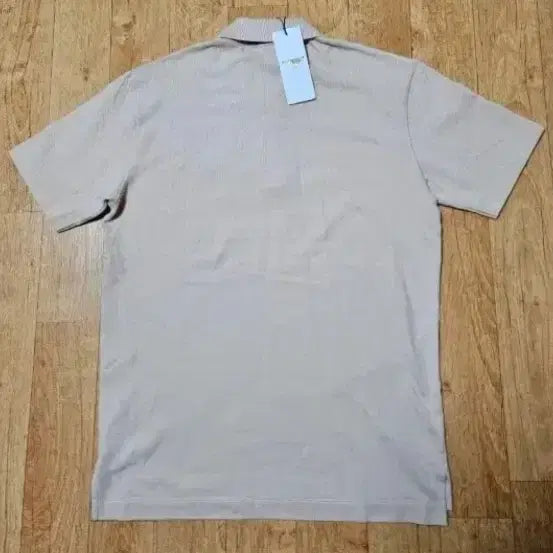 [BUNJANG] Maison Kitsuné Fox Head Embroidery Short Sleeve Polo Shirt - Beige / 100%정품,새옷)메종키츠네 폭스 헤드 자수 반팔카라티,베이지색,100