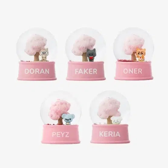 [BUNJANG] T1 Doran Animal Friends Blossom Ball Snow Globe / 티원 도란 애니멀프렌즈 블라썸 볼 스노우볼