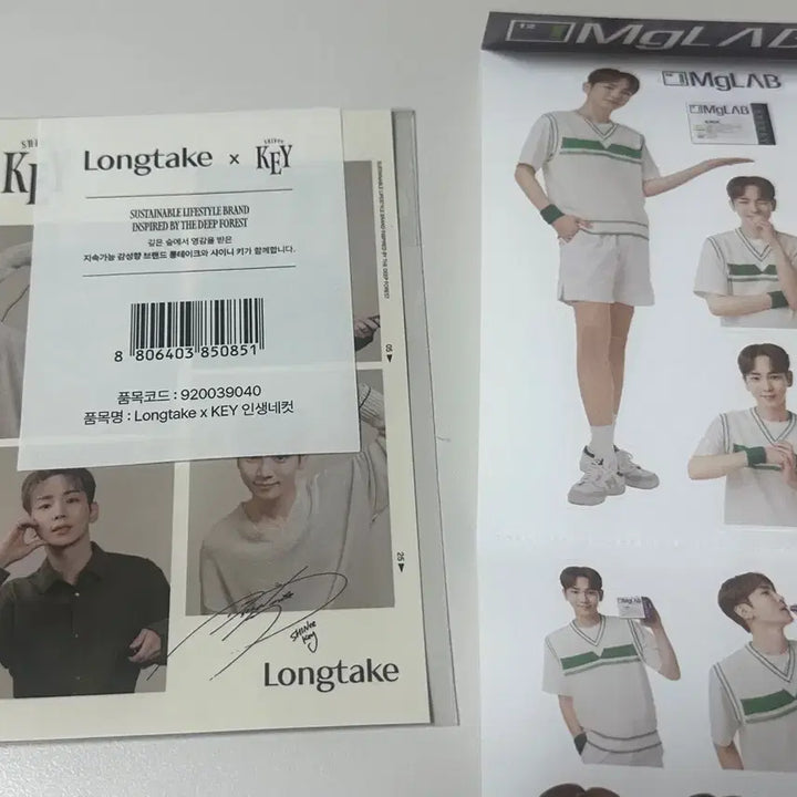 [BUNJANG] SHINee Key Long Take Four-Cut Photo &amp; Mag-Lab Sticker Set / [KEY] 샤이니 키 롱테이크 네컷포토 &amp; 마그랩 스티커