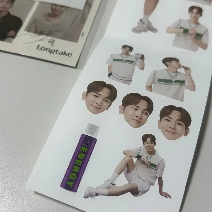 [BUNJANG] SHINee Key Long Take Four-Cut Photo &amp; Mag-Lab Sticker Set / [KEY] 샤이니 키 롱테이크 네컷포토 &amp; 마그랩 스티커