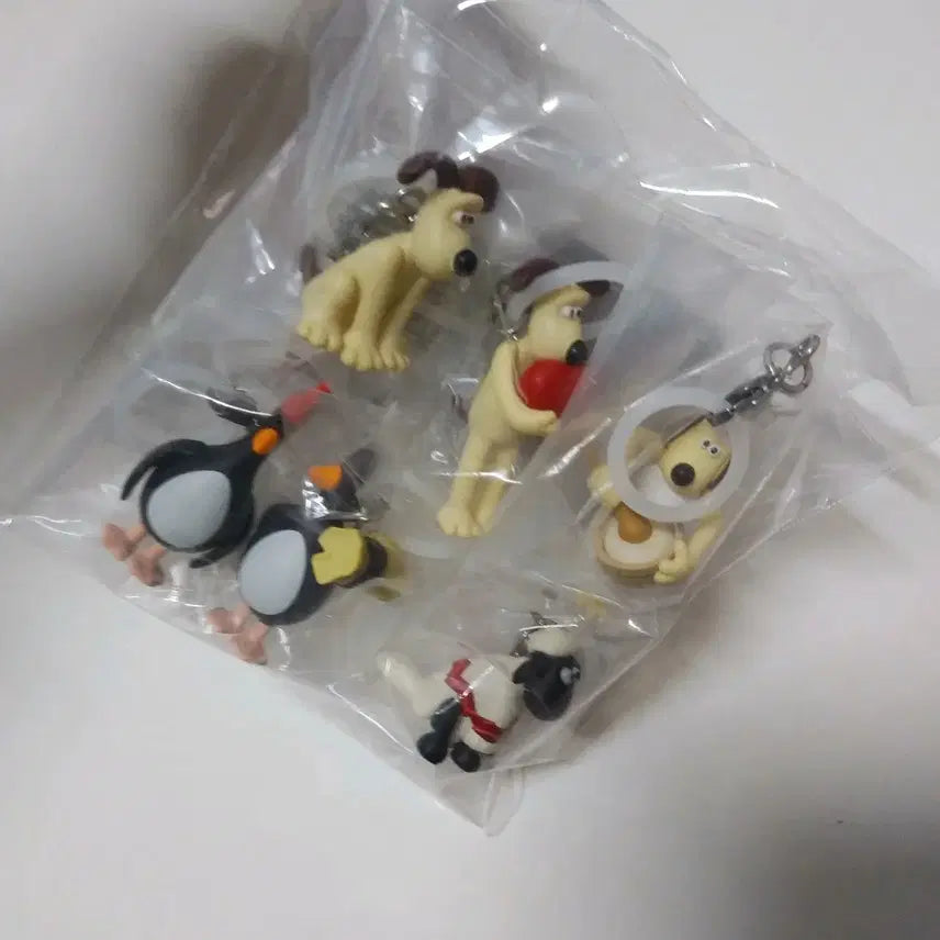 [BUNJANG] Wallace &amp; Gromit Mezurushi Keychain Bandai Gacha / 월레스와 그로밋 메지루시 키링 반다이 가챠