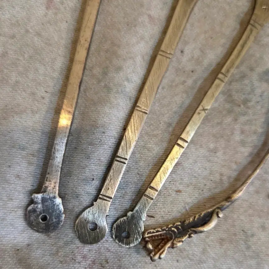 [BUNJANG] Antique Korean Traditional Medicine Spoon Set (4 pieces) / 옛날 한약방 동 약스푼 4점