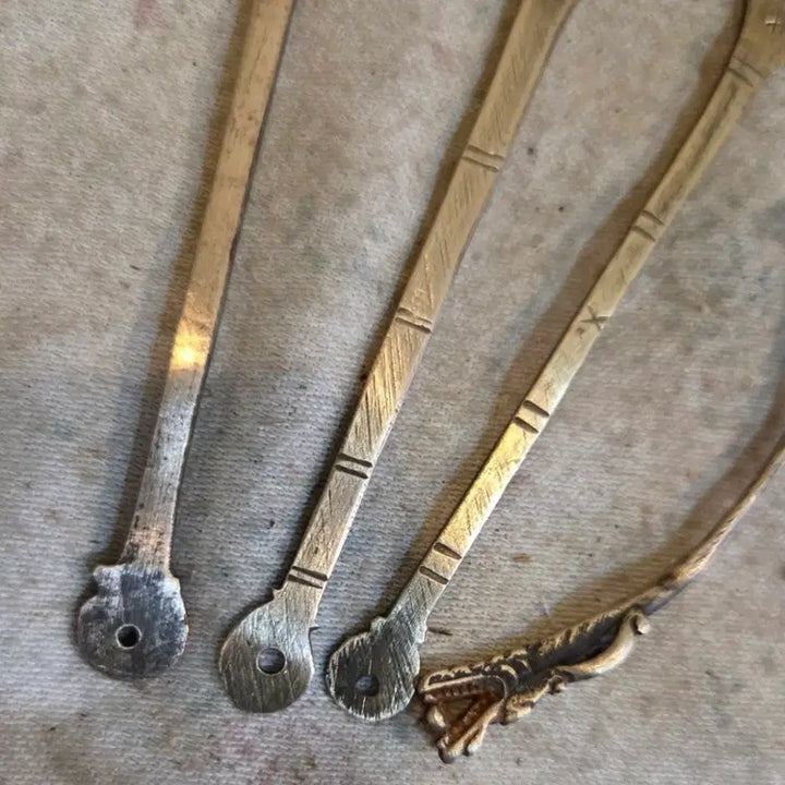 [BUNJANG] Antique Korean Traditional Medicine Spoon Set (4 pieces) / 옛날 한약방 동 약스푼 4점