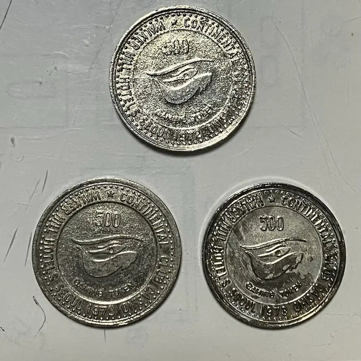 [BUNJANG] 1972-1973 Seoul Walkerhill Hotel Casino Vintage Gaming Tokens (Rare &amp; Variant Types Included) / [희귀 특년/변이형 포함] 1972년~1973년 서울 워커힐 호텔 카x노