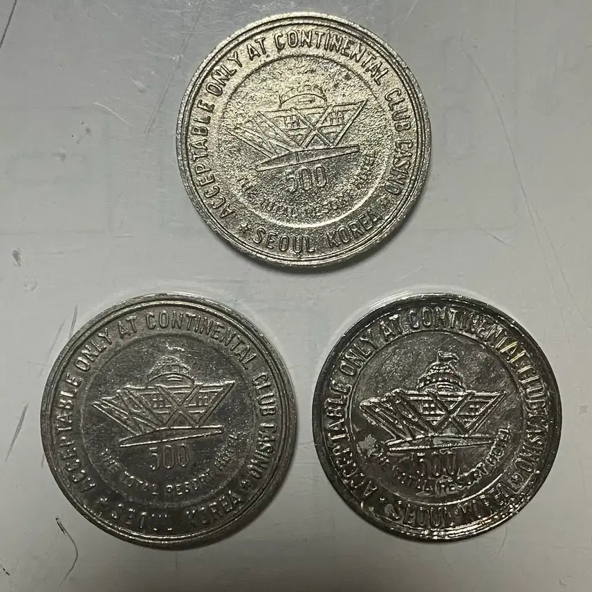 [BUNJANG] 1972-1973 Seoul Walkerhill Hotel Casino Vintage Gaming Tokens (Rare &amp; Variant Types Included) / [희귀 특년/변이형 포함] 1972년~1973년 서울 워커힐 호텔 카x노