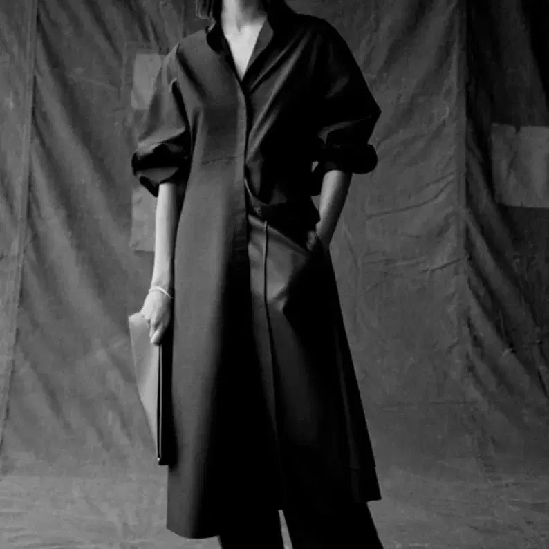 [BUNJANG] COS Cotton Voluminous Sleeve Shirt Dress / COS 코스 볼륨 소매 셔츠원피스