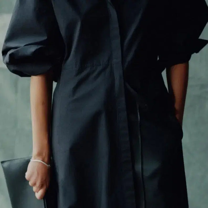 [BUNJANG] COS Cotton Voluminous Sleeve Shirt Dress / COS 코스 볼륨 소매 셔츠원피스