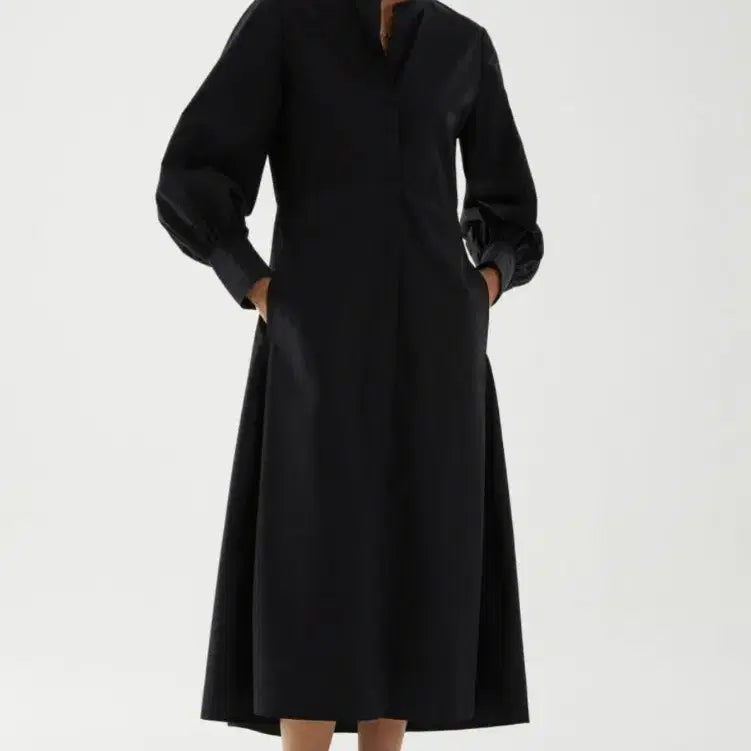 [BUNJANG] COS Cotton Voluminous Sleeve Shirt Dress / COS 코스 볼륨 소매 셔츠원피스