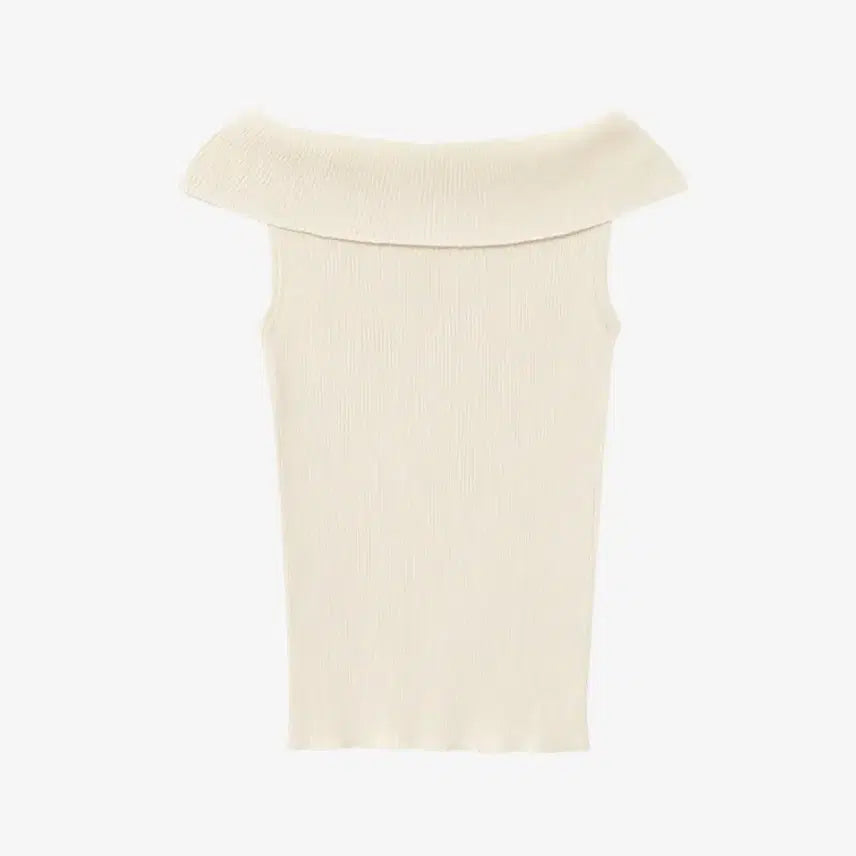 [BUNJANG] Carriere Off Shoulder Knit Top / carriere 케리에르 오프숄더 니트 탑