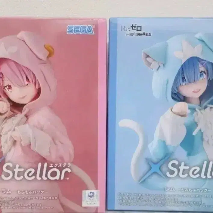 [BUNJANG] Re:Zero Rem &amp; Ram Mofumofu Figure Set by XStellar / 리제로(Re:제로) XStellar 렘&amp;람 모후모후 피규어 세트
