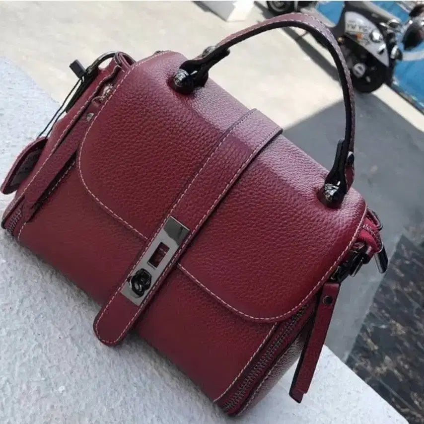 [BUNJANG] Cowhide Leather Handbag / 소 겉가죽 핸드백