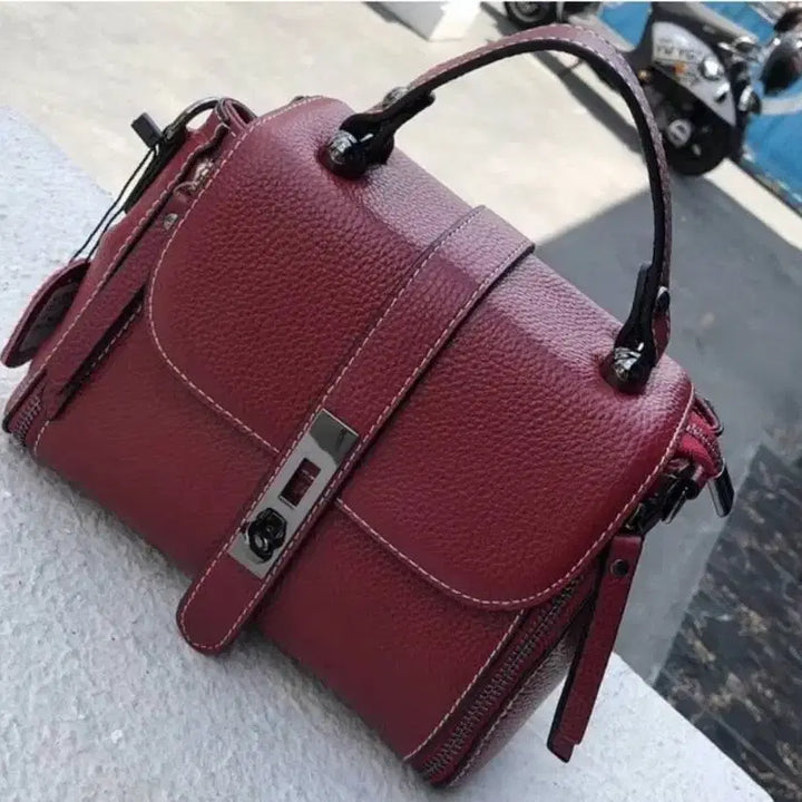 [BUNJANG] Cowhide Leather Handbag / 소 겉가죽 핸드백