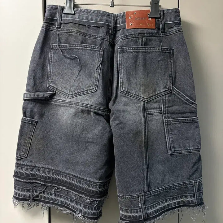 [BUNJANG] Andersson Bell Unisex Patchwork Denim Shorts APA806U / 앤더슨벨 유니섹스 패치워크 데님 쇼츠 apa806u 30사이즈